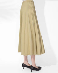 Luxury Pleated Midi Skirt