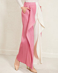 Luxury Plissé Ruffle Trousers