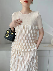 Truly Plissé Bubble Top & Skirt Set