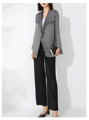 Luxury Plissé Pleat Cardigan