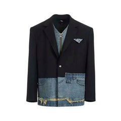 Men's Hybrid Relaxed Denim Blazer