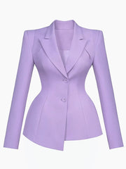 Women's 2 Piece Royal Purple Blazer & Trousers Set