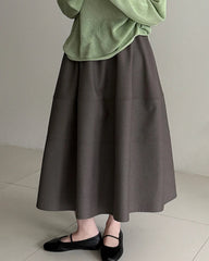 Luxury Minimalist A-Line Skirt