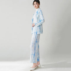 Luxury Pleated Blazer & Pant Set