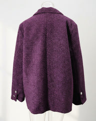 Wool-Blend Relaxed Fit Blazer