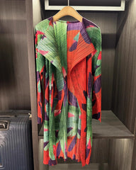 Travel Plissé Duster Coat