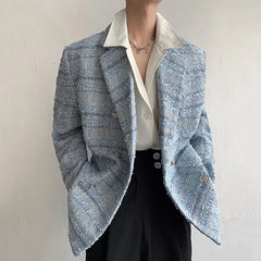 Men's Azure Tweed Jacket