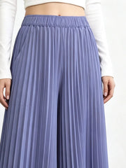 Signature Plissé Wide-Leg Trousers