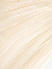 Luxury Pleated Tulle Maxi Skirt