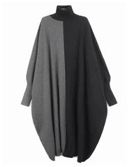 Asymmetric High-Neck Tunic