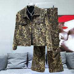 Men's Haute Leopard Pattern 2-Piece Set