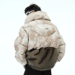 Men's Faux Fur Hooded Parka - Streetwear Icon