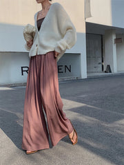 HEYFANCYSTYLE Sophisticated Comfort Wide Leg Trousers