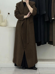 Women's Comfort Wraparound Wool Blend Coat