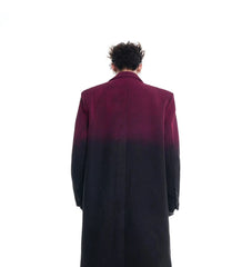 Men's Luxury Streetwear Ombre Trench Coat