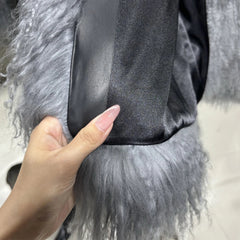 Curly Mongolian Lamb Coat
