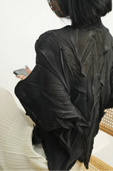 Geometric Micro-Pleated Top