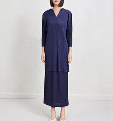 Truly Plissé Plissé Long Top & Skirt
