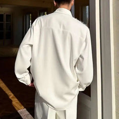 Men's Lace Button-Up Shirt