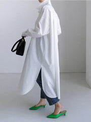 Anastasia Casual Long Oversized Blouse