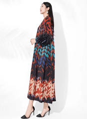 Luxury Geometric Plissé  Dress