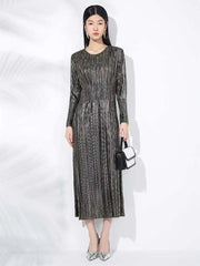 Luxury Pleated Cocktail Dress