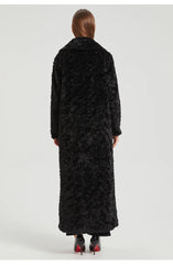 Women's Elegant Fluffy Faux Fur Long Coat