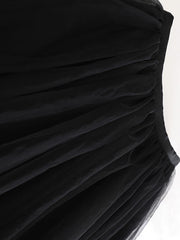 Luxury Lace Embroidered Tulle Skirt