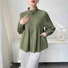 Luxury Pleated Daily Coat