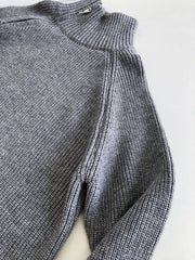 Luxury Ribbed Side-Zip Knit