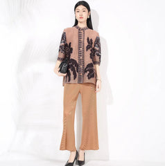Luxe Pleated Cardigan & Pant Set