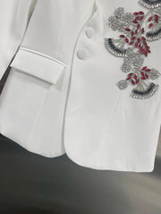 Exquisite Crystal & Beaded Blazer