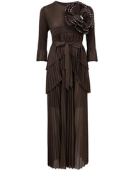 Japanese Plissé Floral Dress