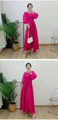 Truly Pleated Loose Long Dress