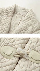 Thick Pleated Quilted Coat