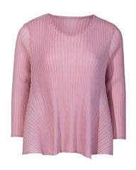Luxury Plissé Blouse Top (Petite-Friendly)