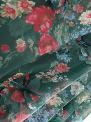 Floral Appliqué Pull-On Skirt