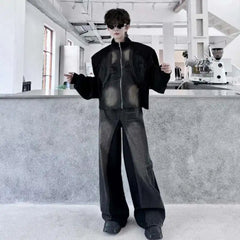Men's Denim Two-Tone Oversized Set