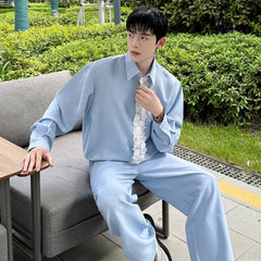 Men's Daily Blouse & Pants Set