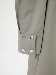 Luxury Grey Trench Coat with Unique Pockets