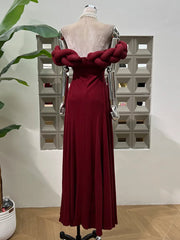 Luxury Braided Off-Shoulder Dress