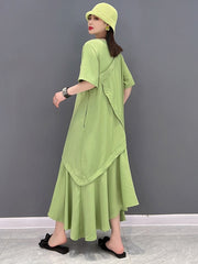 Celine Luxe Irregular Robe Dress