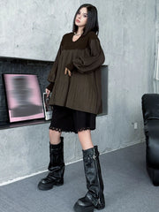 Oversized Lantern Sleeve Top