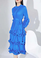 Luxury Plissé Pleated Cocktail Dress