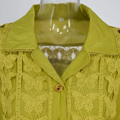 Luxe Butterfly Embroidered Top & Skirt