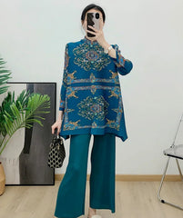 Premium Plisse Blouse & Pants