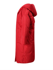 Luxury Avant-Garde Quilted Hooded Coat