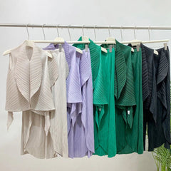 Luxury Plisse Pants Set