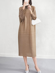 Everyday Casual Pleated Dress