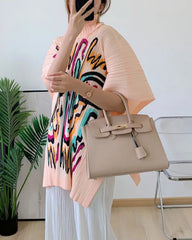 Luxury Pleated Tunic Top